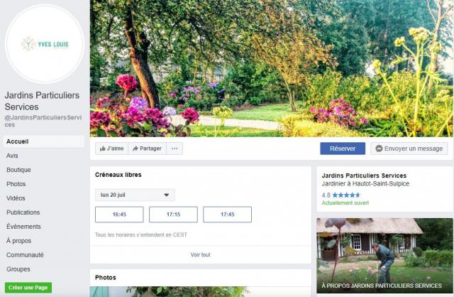 JARDINS PARTICULIERS SERVICES EST AUSSI SUR FACEBOOK !